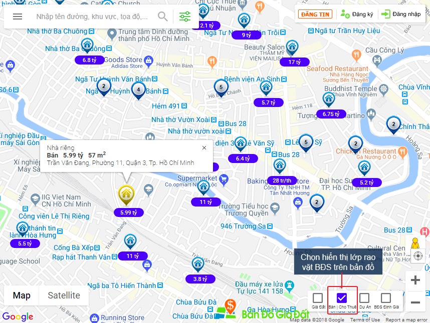 Xem thông tin rao vặt nhà đất